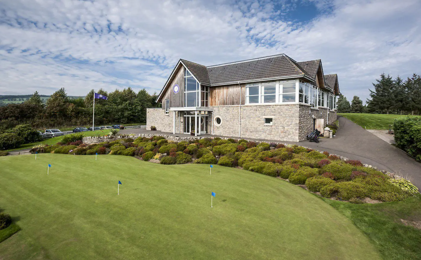 The clubhouse at Alyth Golf Club, Perthshire