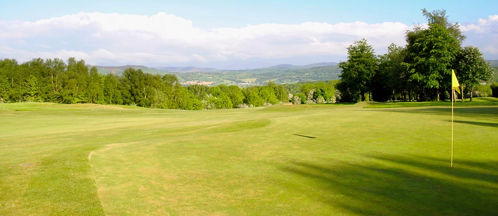 A view of the course at Ruthin Pwllglas Golf Club